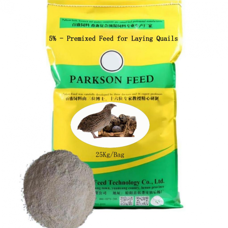 5% – Premixed Feed for Laying Quails